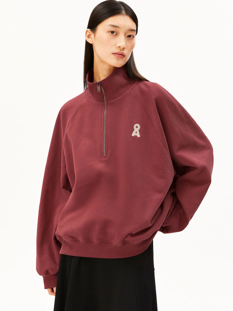 ARMEDANGELS Sweatshirt ICONIC \u00c5 in Rot | ABOUT YOU | ABOUT YOU DE