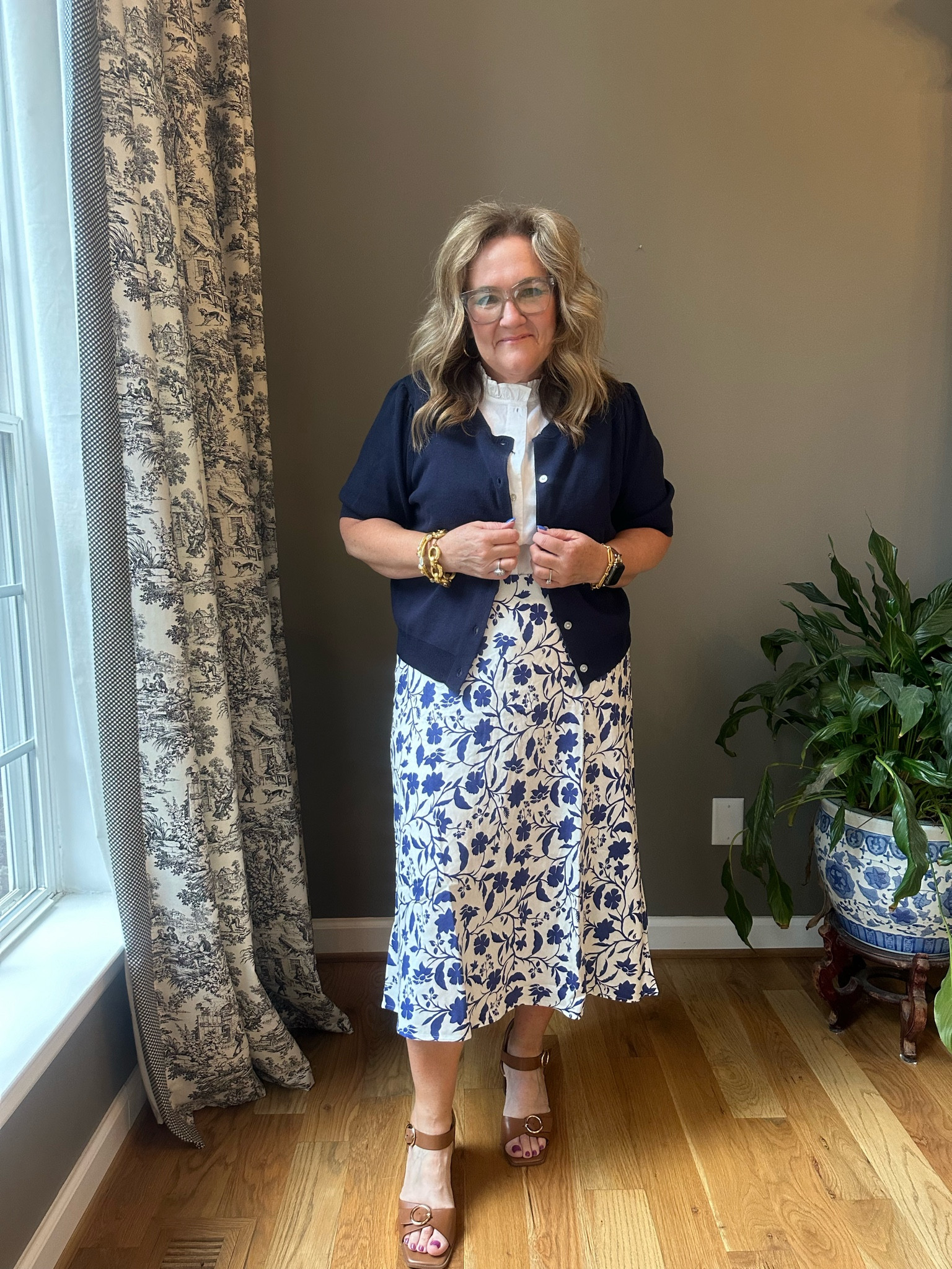 Walmart fashion! Size large. 
Sweater is an XL and I think I need the large. This white blouse needs either a nude bra or a cami. I’ll link a good one that’s also shape wear. 

Come watch my live on instagram for more details. 

Work outfit summer outfit teacher style 


#LTKWorkwear #LTKOver40 #LTKFindsUnder50