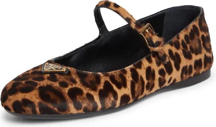 Prada Genuine Calf Hair Mary Jane Flat (Women) | Nordstrom | Nordstrom