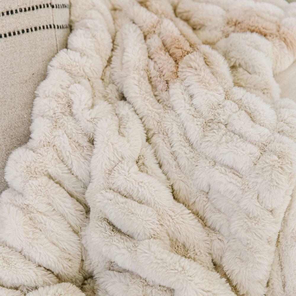 Crème Brûlée Minky Blanket – Buttery Soft & Textured | Chic Collection by Minky Designs | Minky Designs
