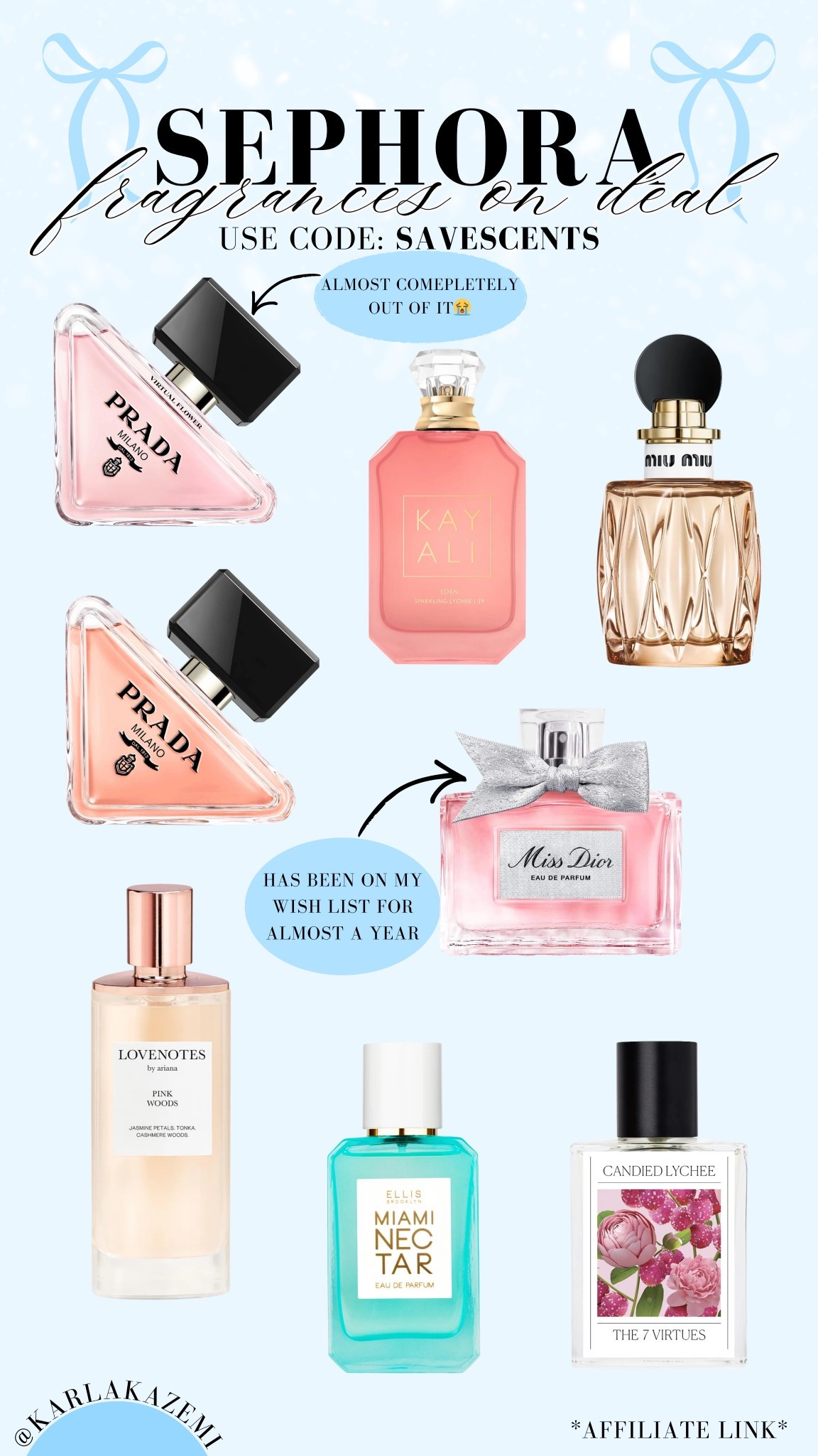 🚨SAVE BIG ON FRAGRANCES AT SEPHORA🚨 

Use code: SAVESCENTS and get 20% off🙌

These are some of my faves along with two fragrances on my wish list🙈

Perfect last minute gifts and Sephora even offers SAME DAY delivery! 

Perfect for teens, in laws, sisters, aunts, you name it! Also linking some fragrances for men below!



#LTKGiftGuide #LTKHoliday #LTKBeauty
