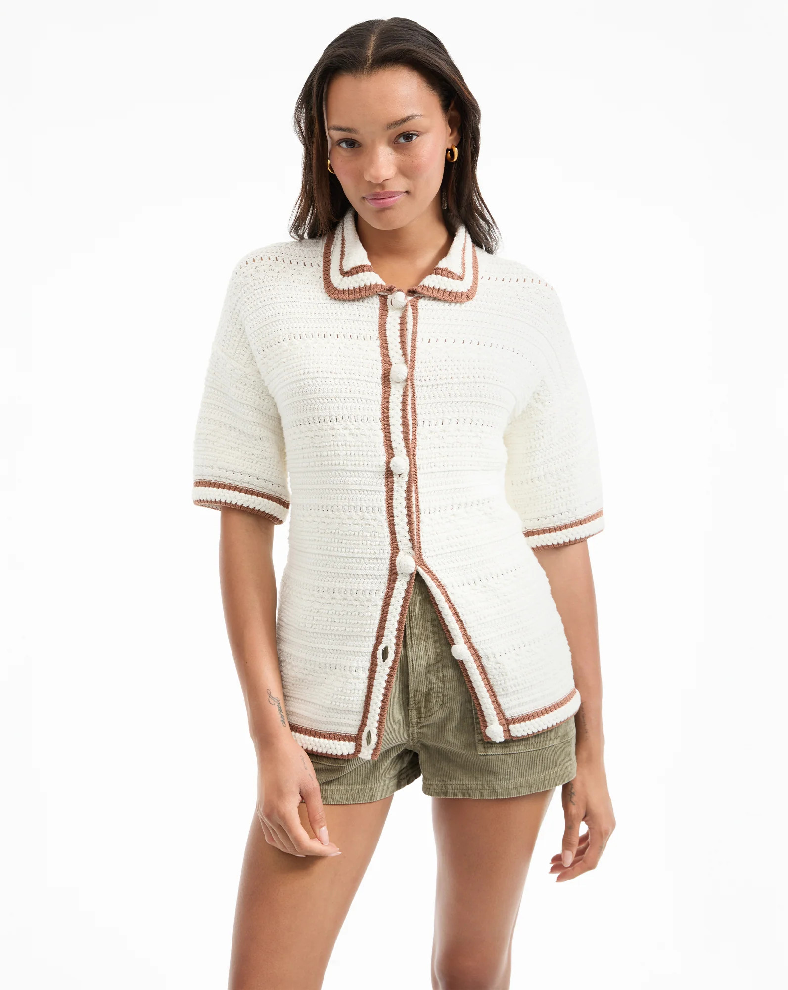 Jadine Half-Sleeve Cardigan | Veronica Beard