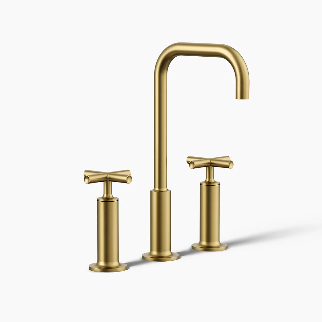 Widespread bathroom sink faucet with Cross handles, 1.2 gpm | Kohler