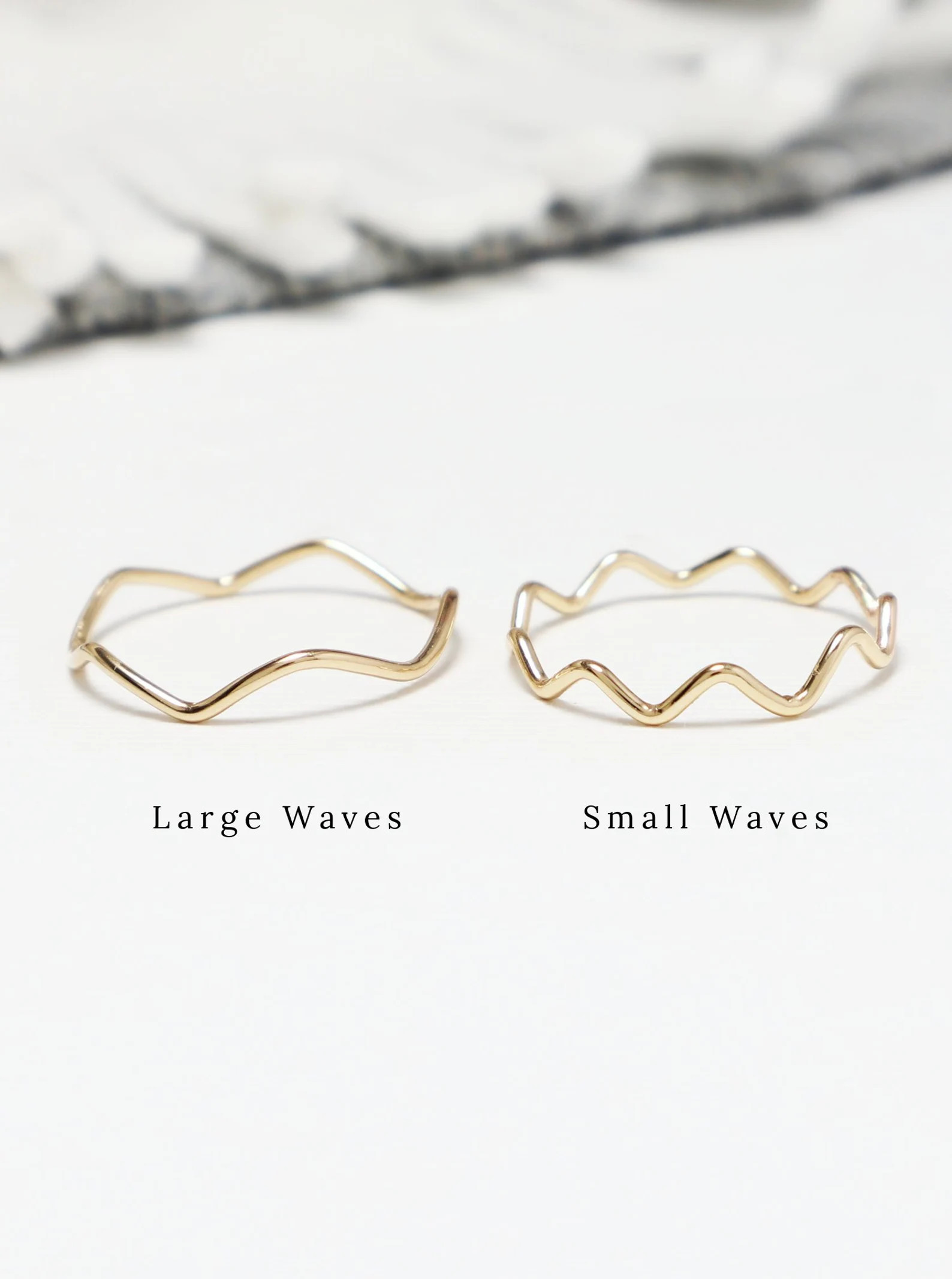 Thin Gold Wavy Wave Ring, Zig Zag Dainty Gold Rings For Women, Delicate Ring, Thumb Ring, Gold Fi... | Etsy (US)