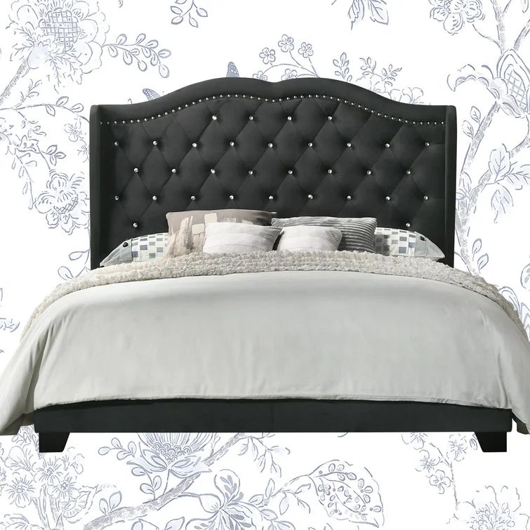 Carlie Tufted Upholstered Low Profile Standard Bed | Wayfair North America