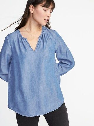 Relaxed Tencel® Top for Women | Old Navy US
