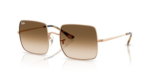 Ray-Ban RB1971 Square Sunglasses, Rose Gold/Clear Gradient Brown, 54 mm | Amazon (US)