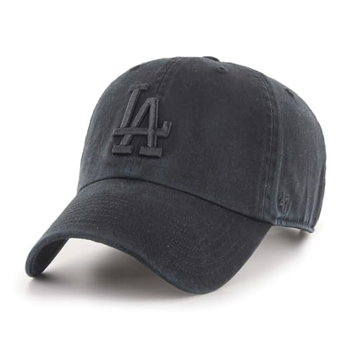 '47 Brand Strapback Cap - Clean UP LA Dodgers Black Washed | Amazon (US)