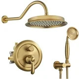 Retro Complete Shower System With Rough-In Valve With 9 Inches Rain Shower Head | Walmart (US)