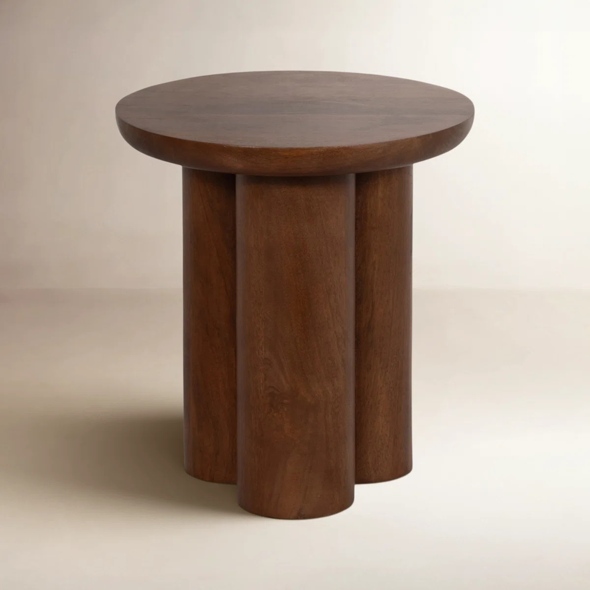 Modern Neutral Wooden Living Room End Table, Side Table 18" | Wayfair North America