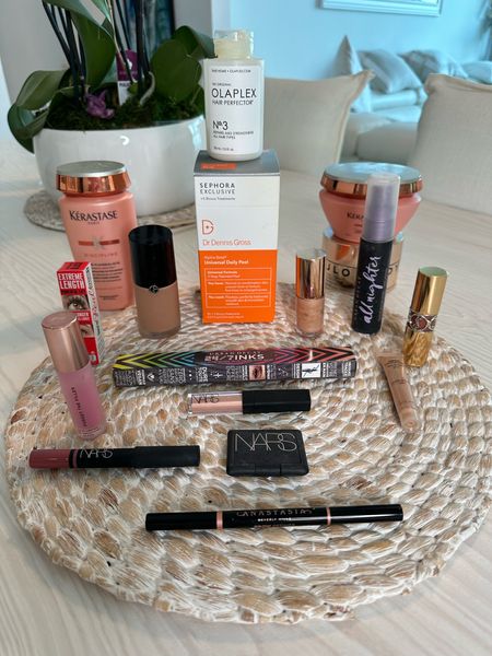 Tried & true favorites! Sephora sale , hair care , shampoo, conditioner, dry hair mask, favorite hiliter , best foundation, lipstick, makeup setting spray, 
Blush, liquid eyeliner, eye brow pencil, face peeks, skincare, firming cream, lip pencil 

#LTKunder100 #LTKBeautySale #LTKbeauty