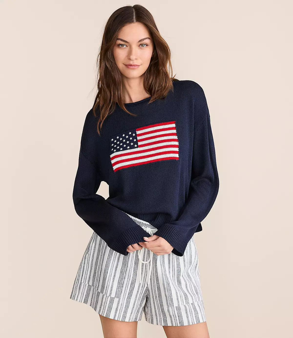 Lou & Grey American Flag Sweater | LOFT