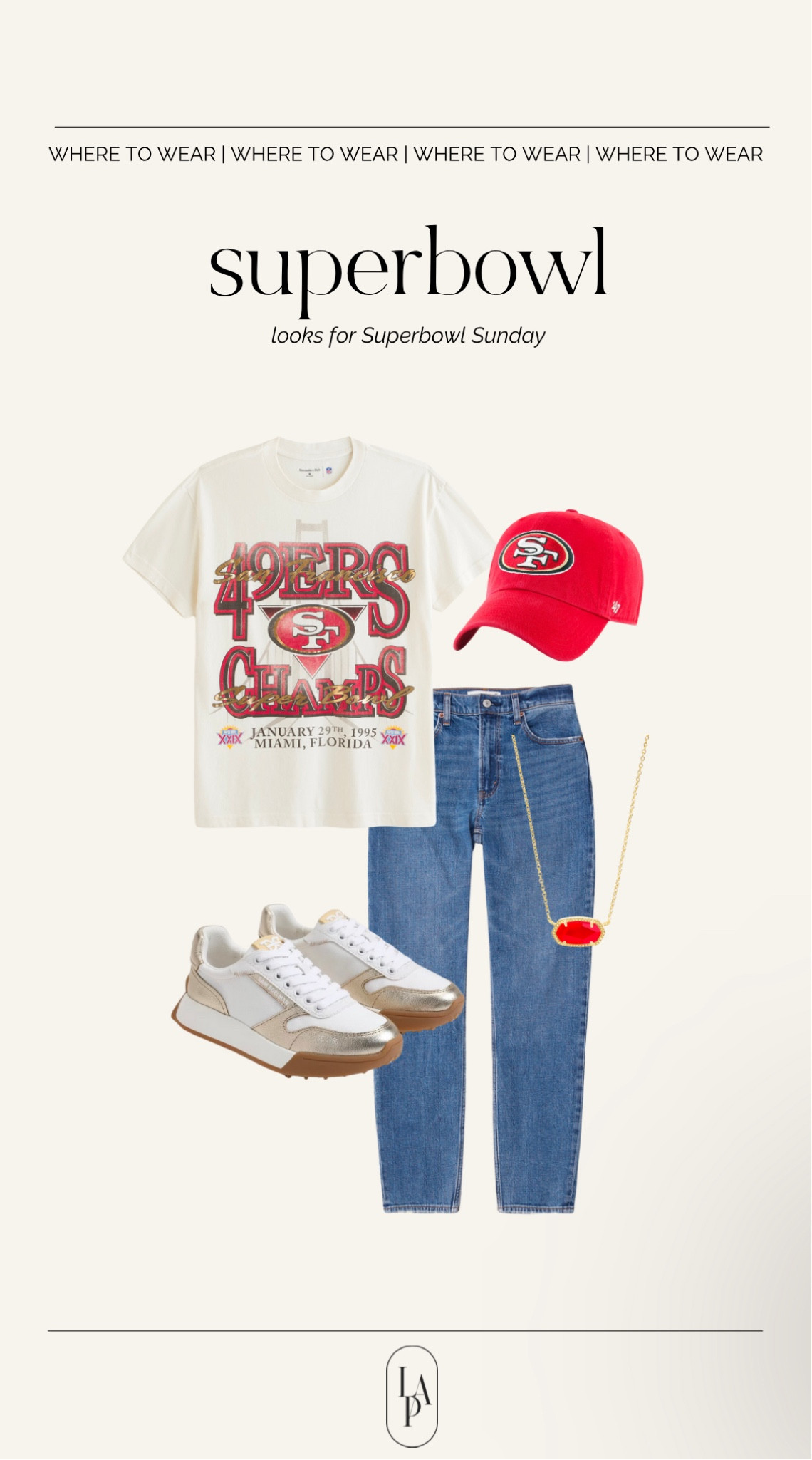 Super Bowl Sunday look 