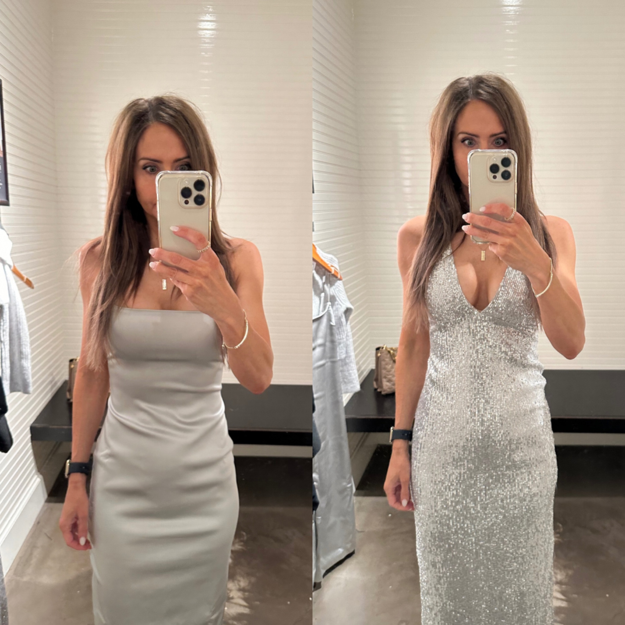 abercrombie silver sequin dress TheClassicCorporate on LTK
