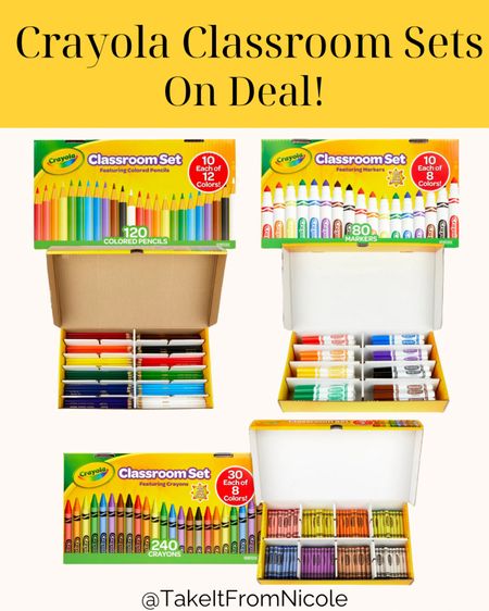 Yay!!! Crayola Classroom sets are back on deal! I loved using them in my classroom when I was teaching. The colored pencil set is a steal!

Teacher gift ideas // 

#LTKKids #LTKFindsUnder50 #LTKSaleAlert