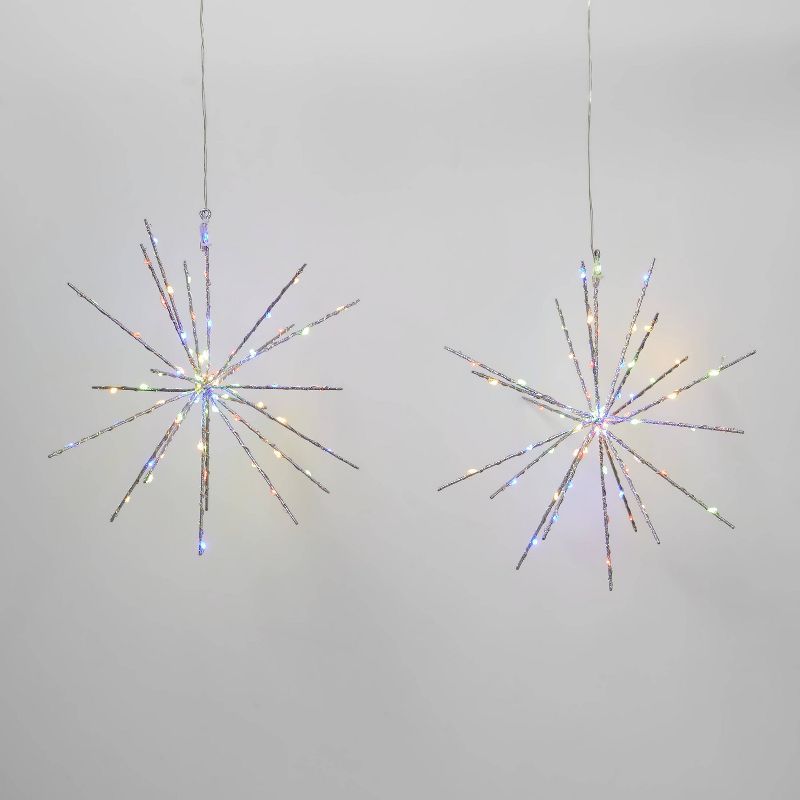 2pk Christmas LED Starburst Novelty 140 Lights Multicolor - Wondershop™ | Target