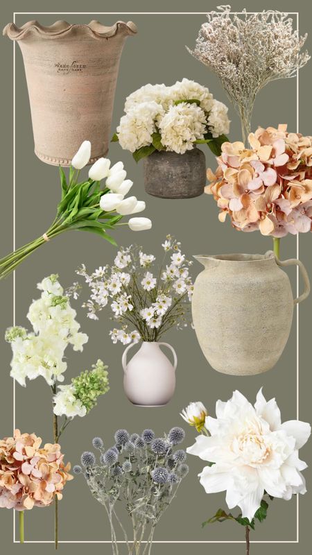 Spring florals and vases + terracotta pot (I’m using as a utensil holder) 

#LTKfindsunder50 #LTKhome #LTKSeasonal