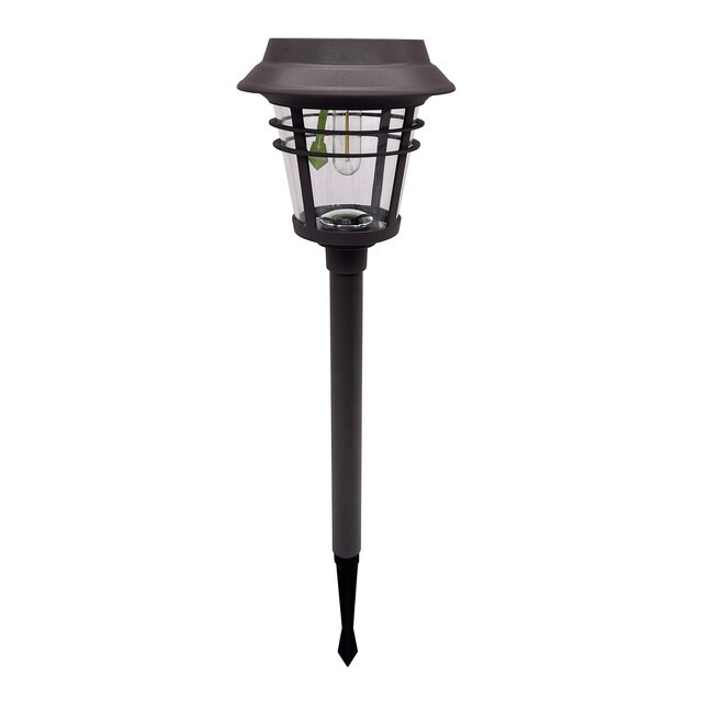 Harbor Breeze Round Path 15-Lumen Black Solar LED Outdoor Path Light (3500 K) | Lowe's