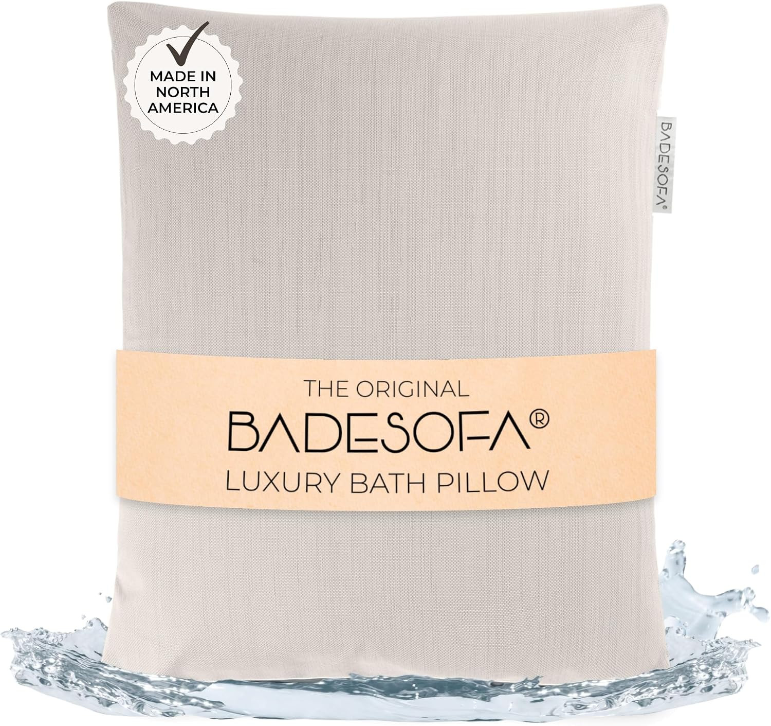 Luxury Bath Pillow S in Ivory Pearl, Thick & Quick-Drying | Amazon (US)