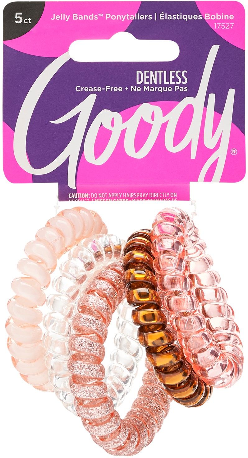 Goody Blush Pink Elastic Jelly Bands, 5 Count | Walmart (US)