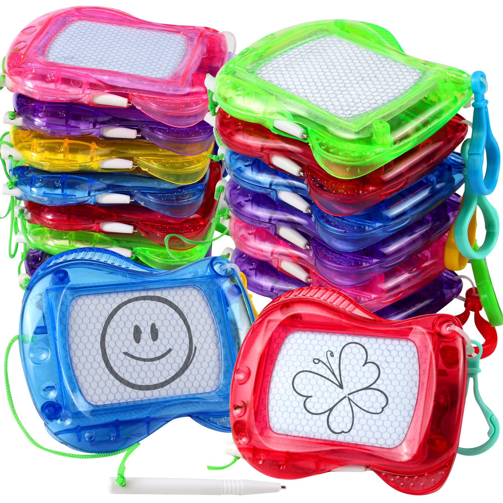 16 Pack Mini Magnetic Drawing Board for Kid(6 Colors), Erasable Doodle Sketch and Writing Pad, Ba... | Amazon (US)