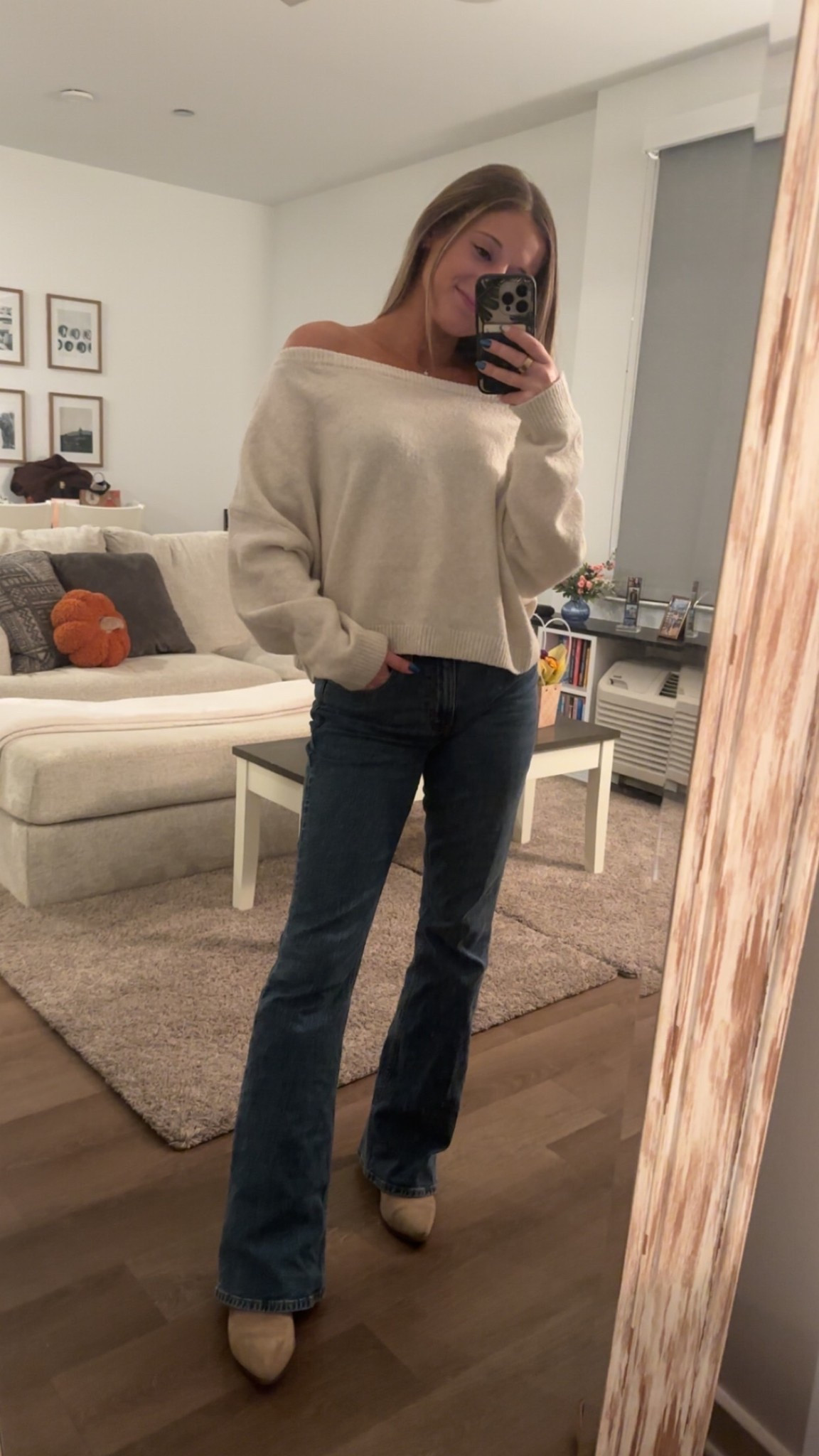 Sweater is altard state and these bootcut jeans are the best thing to ever exist. Perfect outfit for Thanksgiving! 

#LTKSaleAlert #LTKSeasonal #LTKHoliday