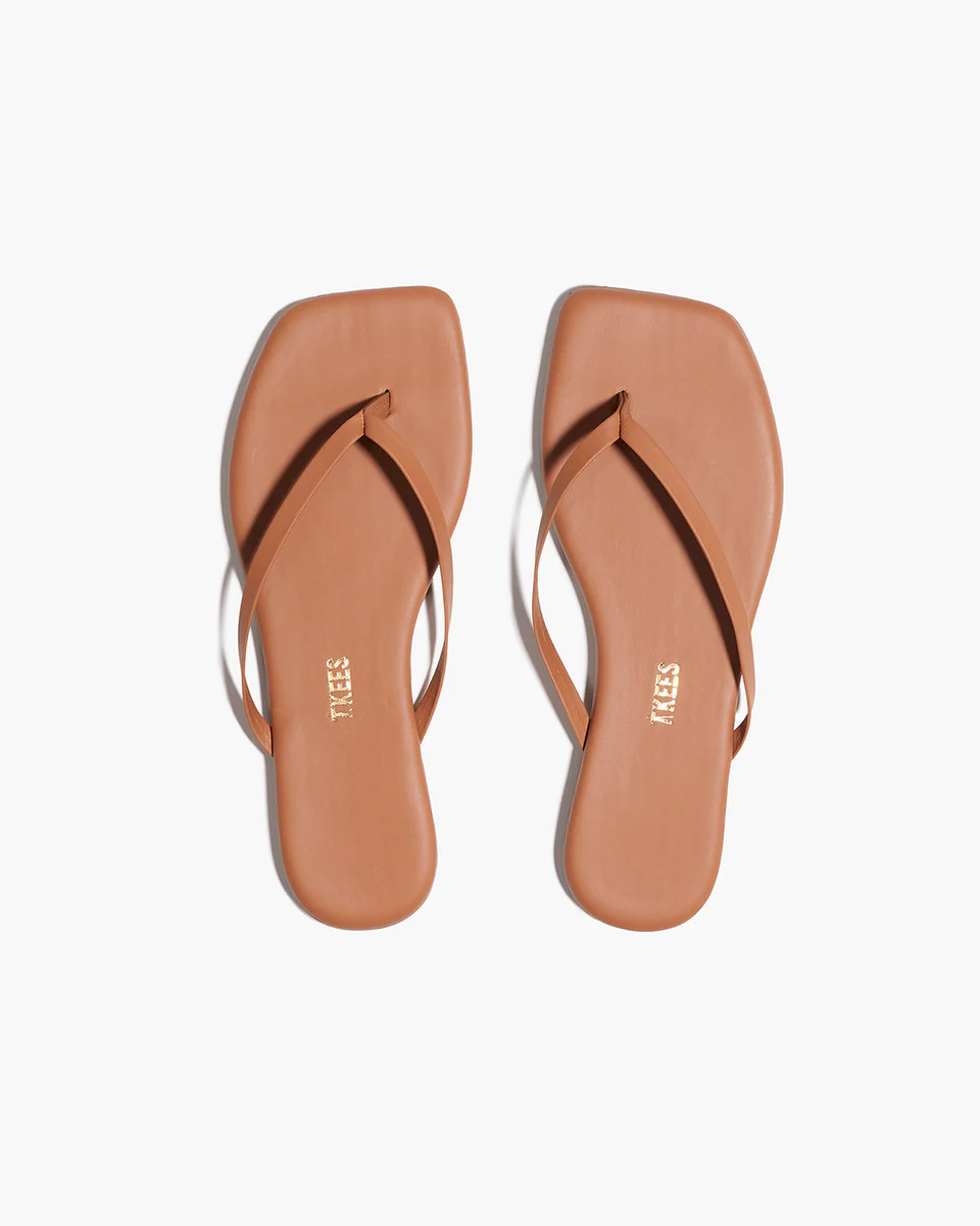 Square Toe Lily in Au Naturale - our exclusive take on our most sought-after flip flop | TKEES