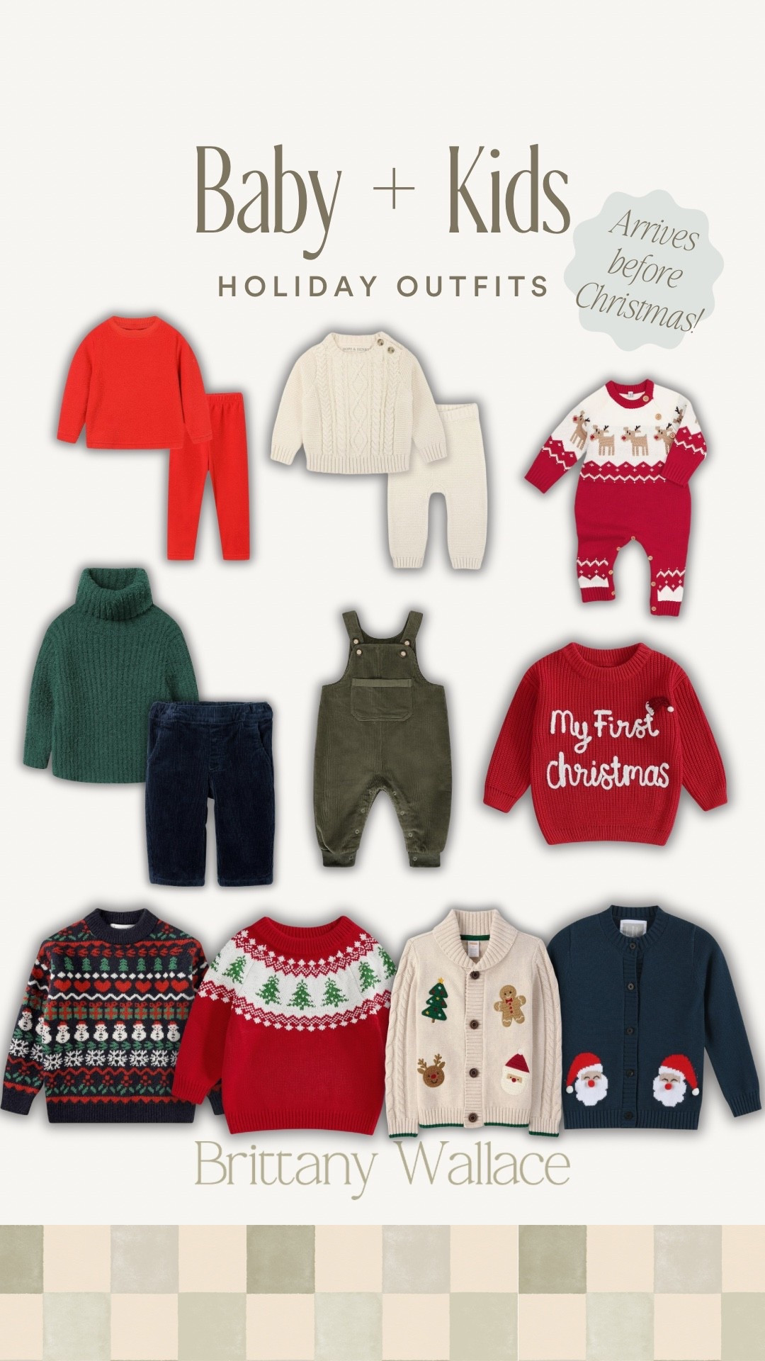 Baby + kids holiday outfits! Order soon to arrive before Christmas! baby outfits, holiday outfits, Christmas clothes, toddler boys, baby boy, knit sweaters, kids clothes

#LTKKids #LTKHoliday #LTKBaby
