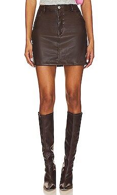 ASTR the Label Ezra Skirt in Dark Brown from Revolve.com | Revolve Clothing (Global)