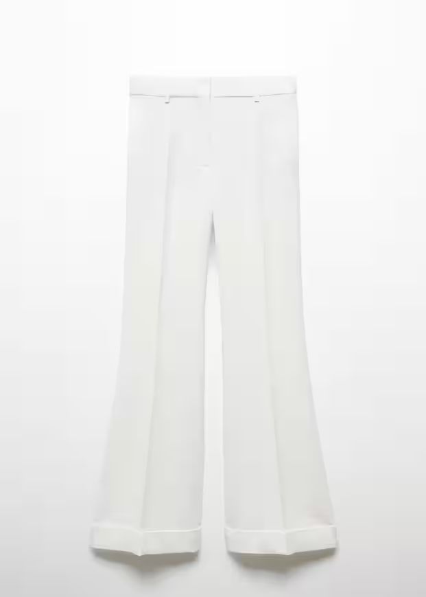 Flared suit pants -  Women | Mango USA | MANGO (US)