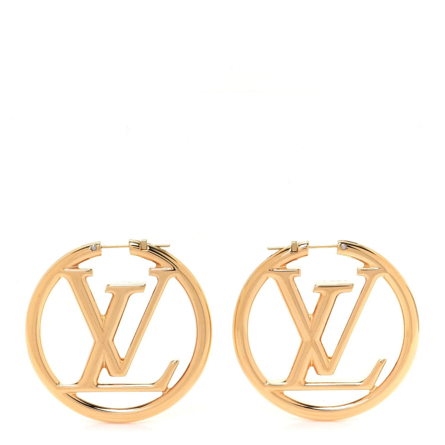 Louise Hoop Earrings Gold | FASHIONPHILE (US)