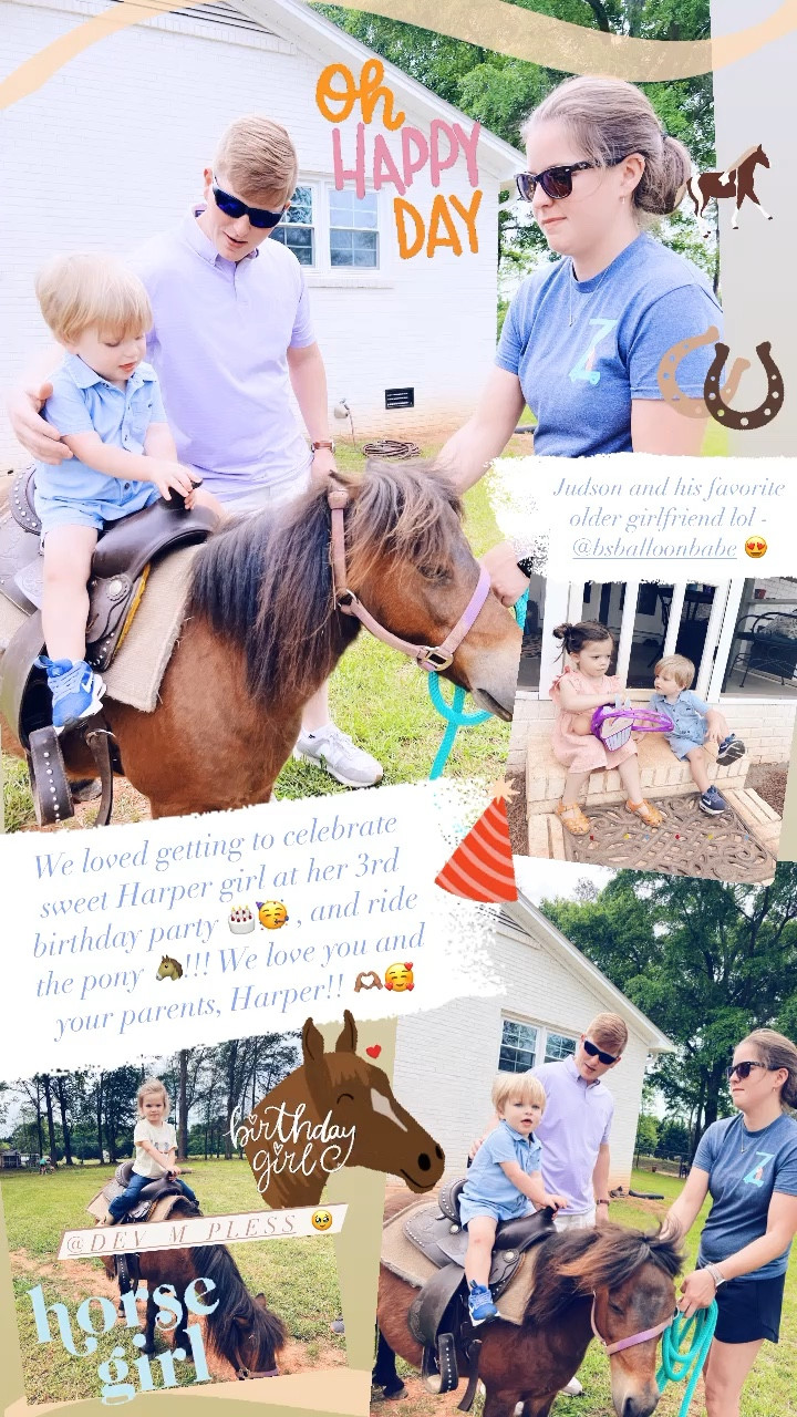 We loved getting to celebrate sweet Harper girl at her 3rd birthday party 🎂🥳 , and ride the pony 🐴!!! We love you and your parents, Harper!! 🫶🏽🥰