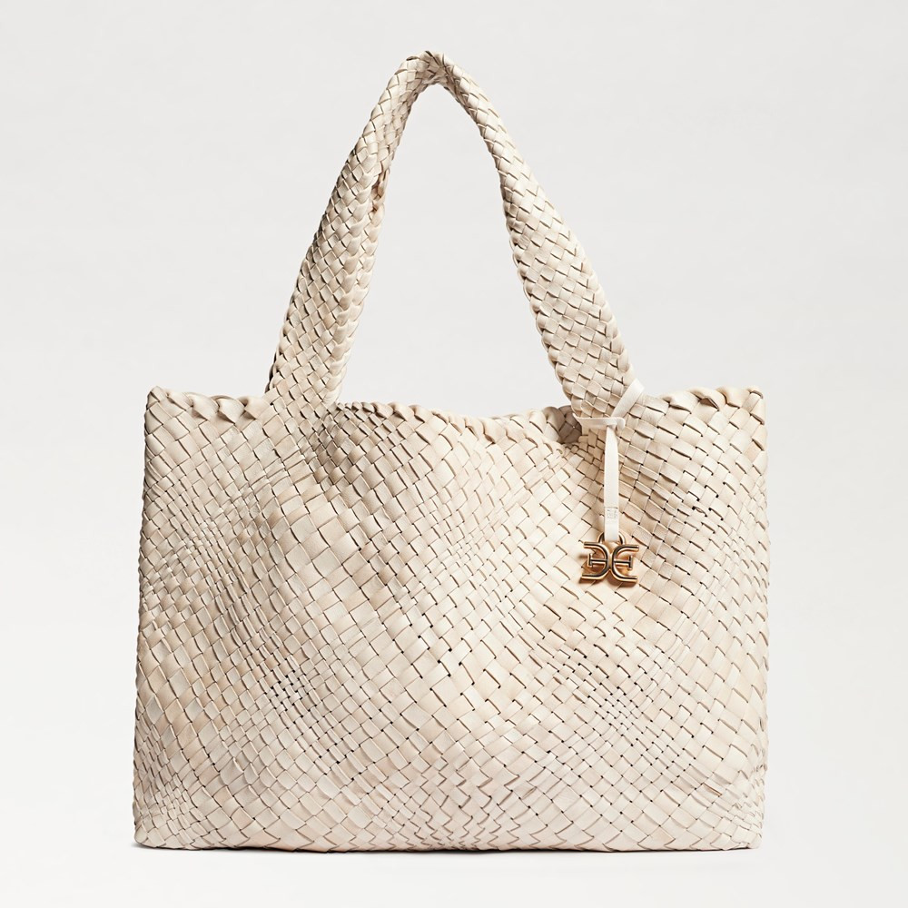 Priya Large Woven Tote | Sam Edelman