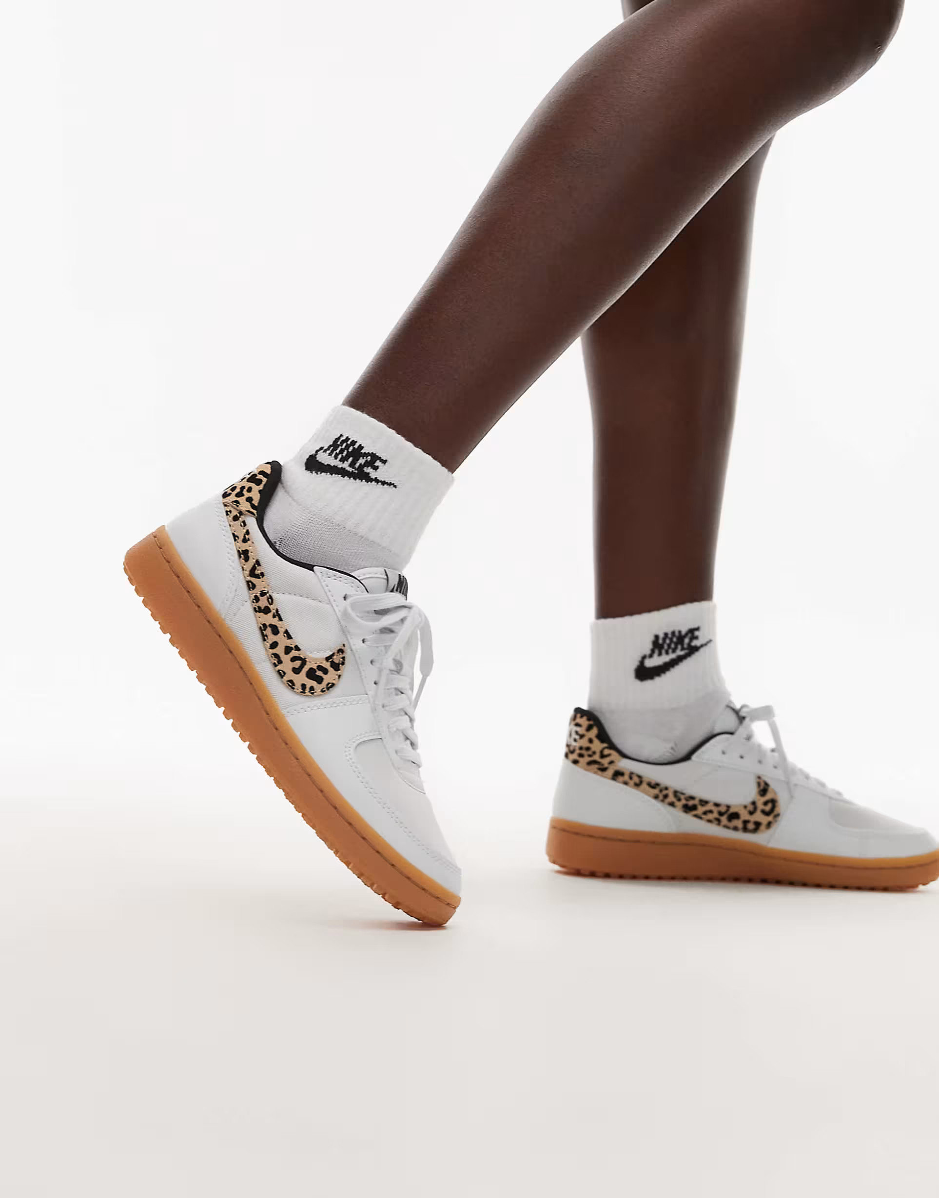 Nike Field General sneakers in white and leopard print | ASOS | ASOS (Global)
