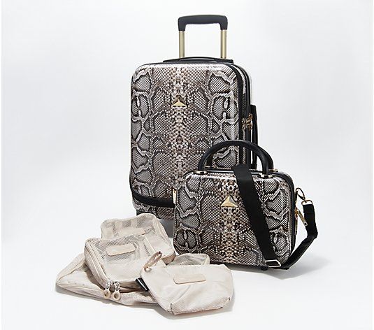 Triforce Hardside Carry- On and Beauty Case with Packing Cubes | QVC