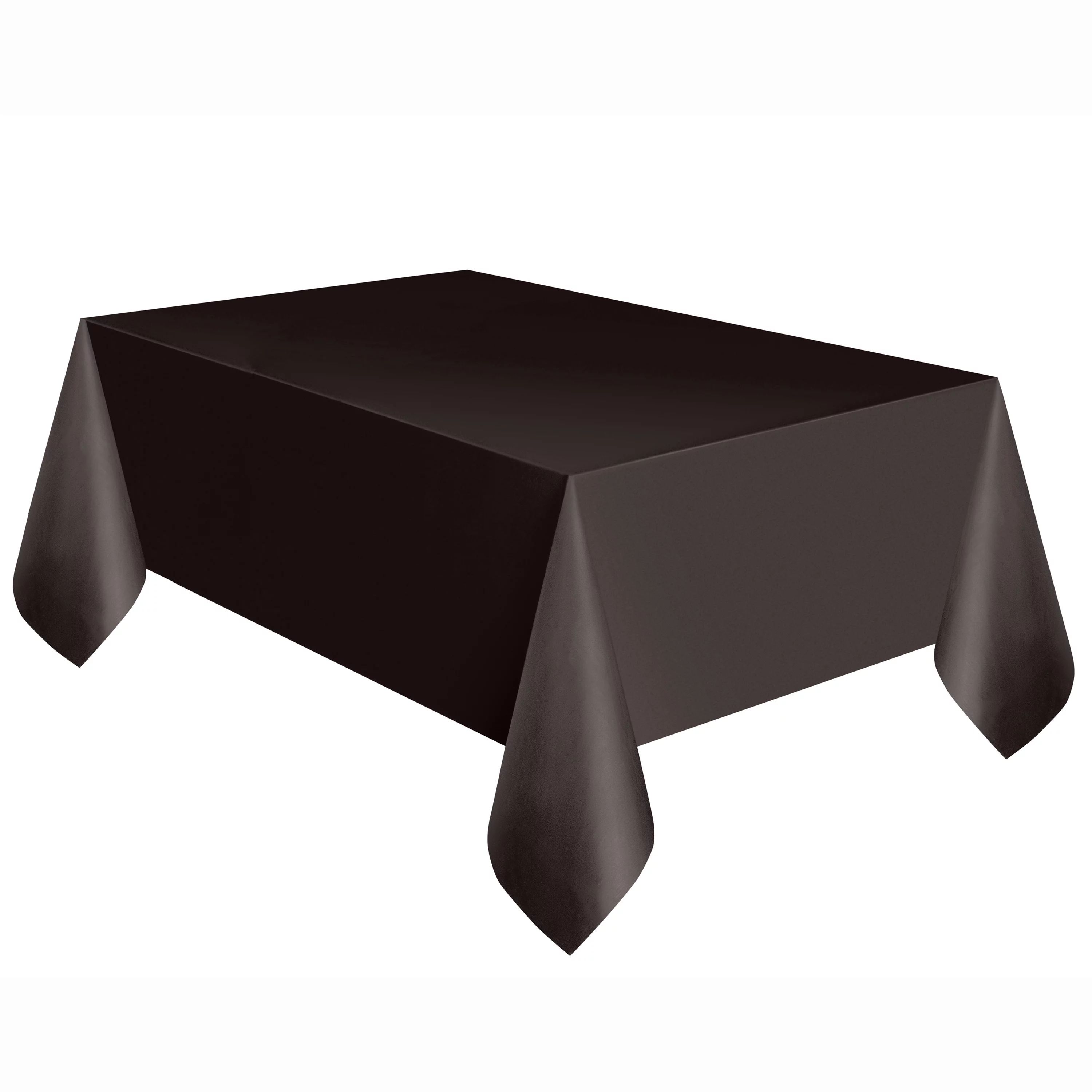 Way To Celebrate! Black Plastic Party Tablecloth, 108in x 54in | Walmart (US)
