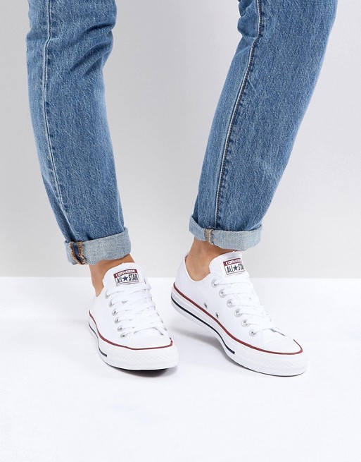 Converse Chuck Taylor All Star core white ox trainers | ASOS UK