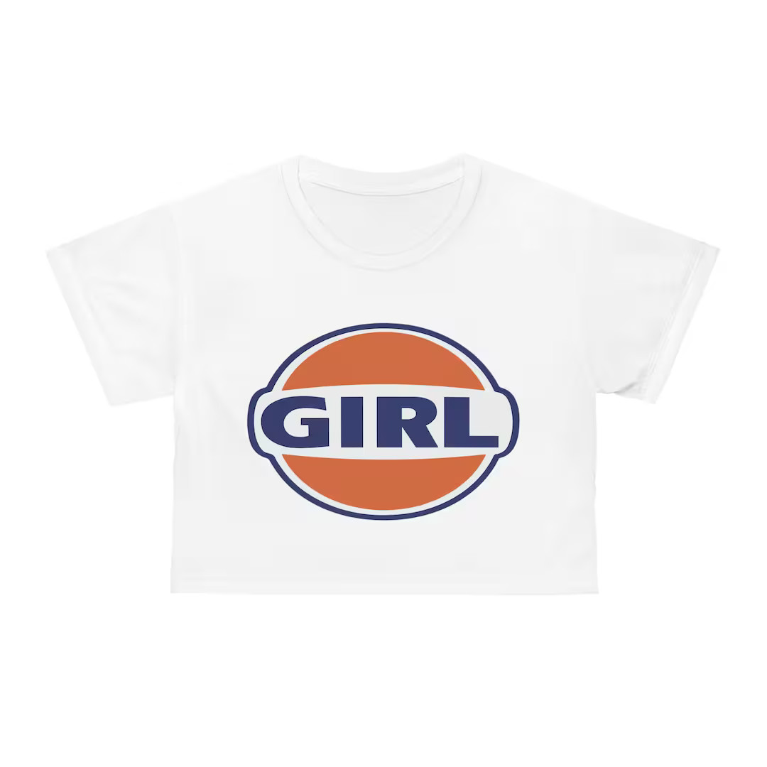 GIRL Pamela Anderson inspired Crop Tee (aop) artist rendition CROPPED TEE tube topCheck the sizin... | Etsy (US)