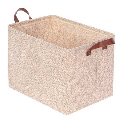 Unique Bargains Fabric Organizing Closet Storage Storage Cube with Handles 1 Pc Brown Square 15*10.5*11in | Target