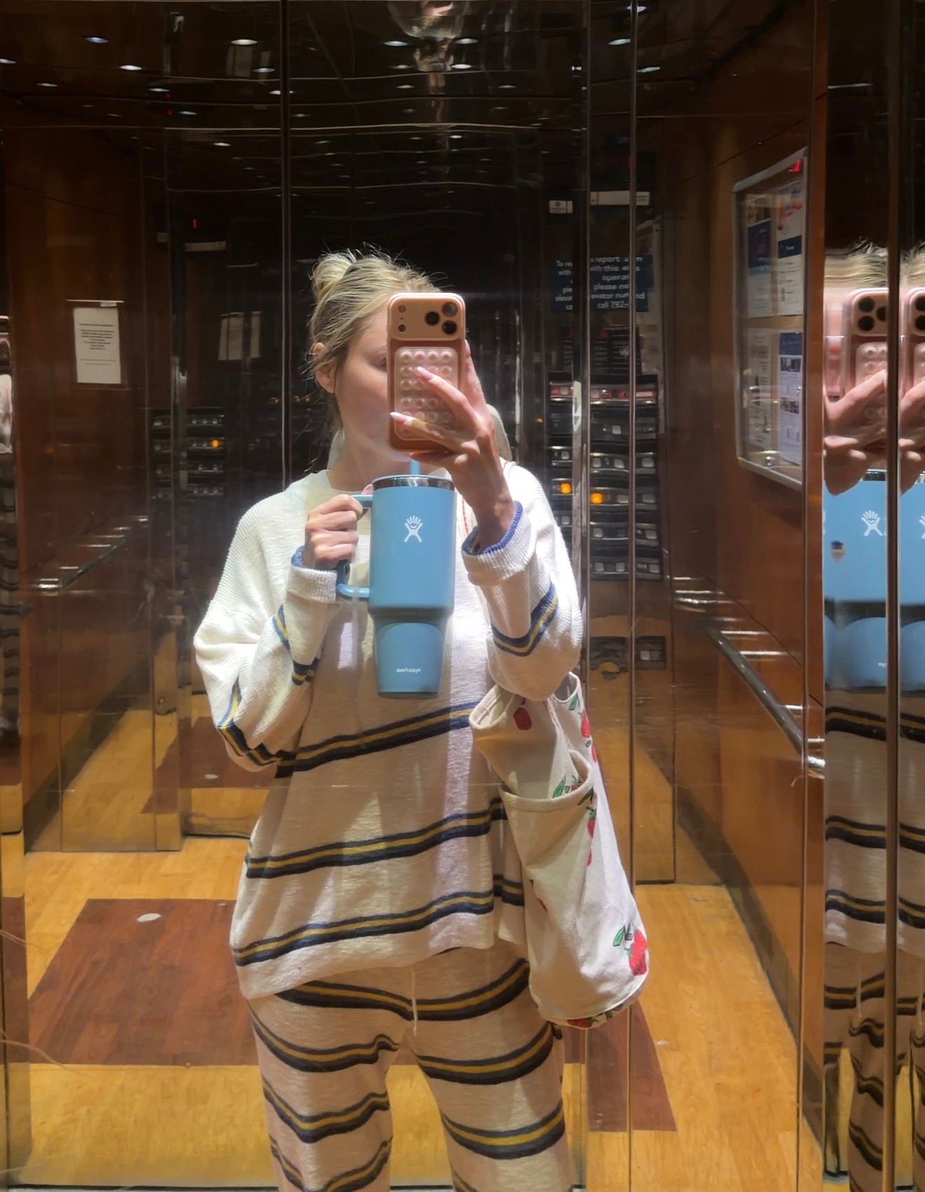 hospital day fit! love that it’s light and breathable but still cozy and pretty warm 🤍 