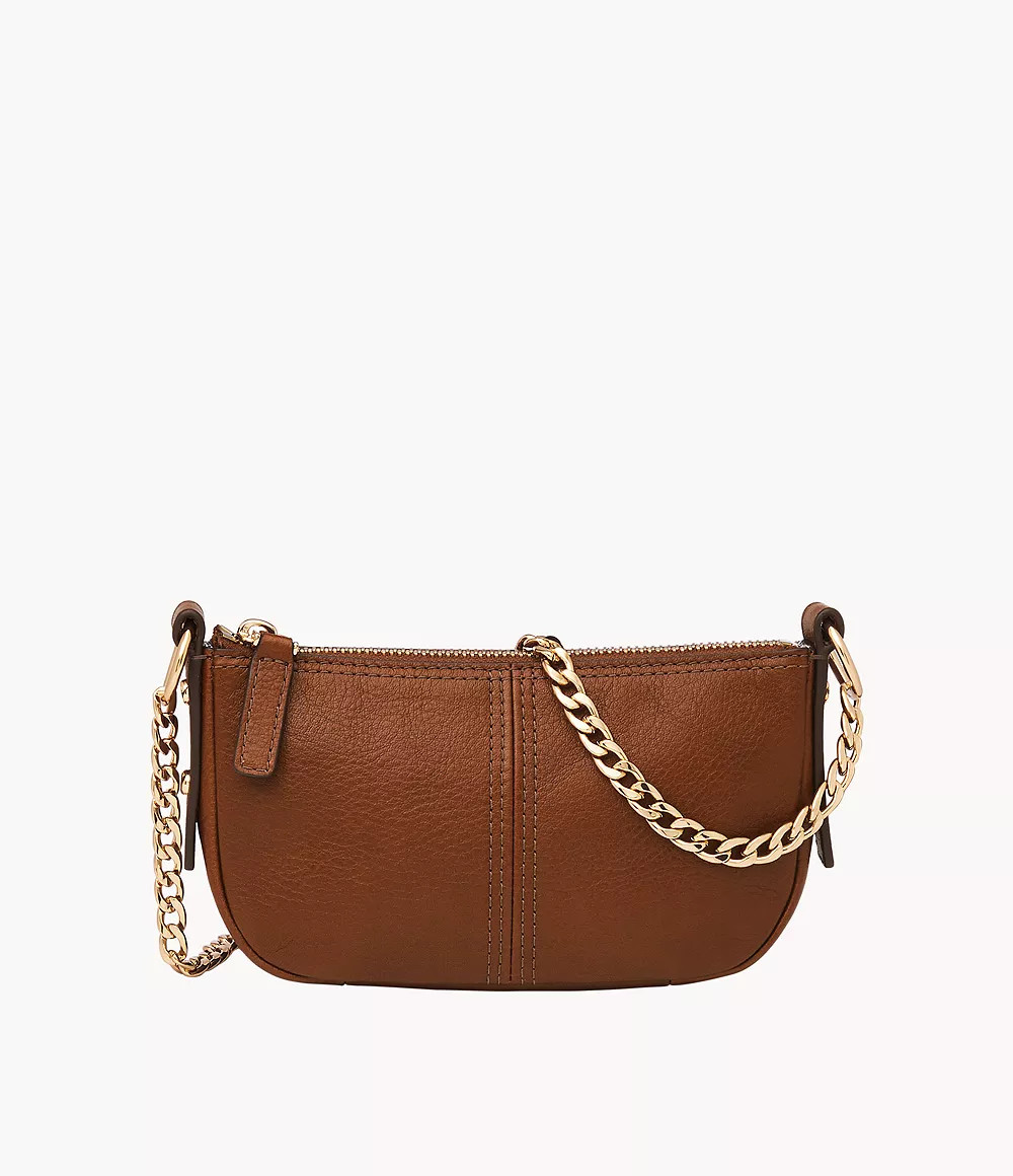 Jolie Leather Mini Baguette Crossbody Bag | Fossil (US)