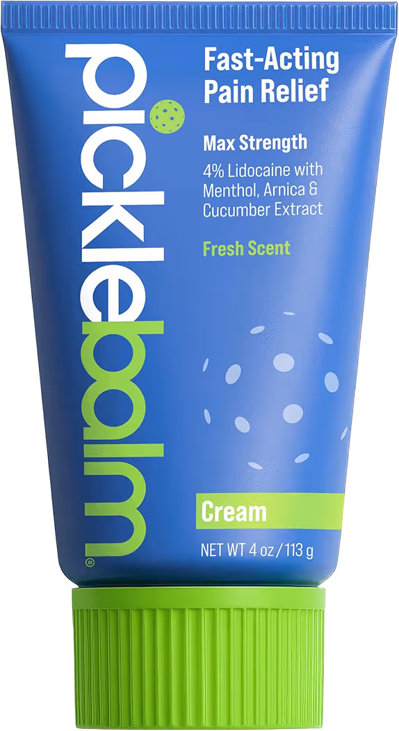 PickleBalm Pickleball Post-Game Muscle Pain Relief Cream with 4% Lidocaine, Arnica, Menthol, Cucu... | Amazon (US)