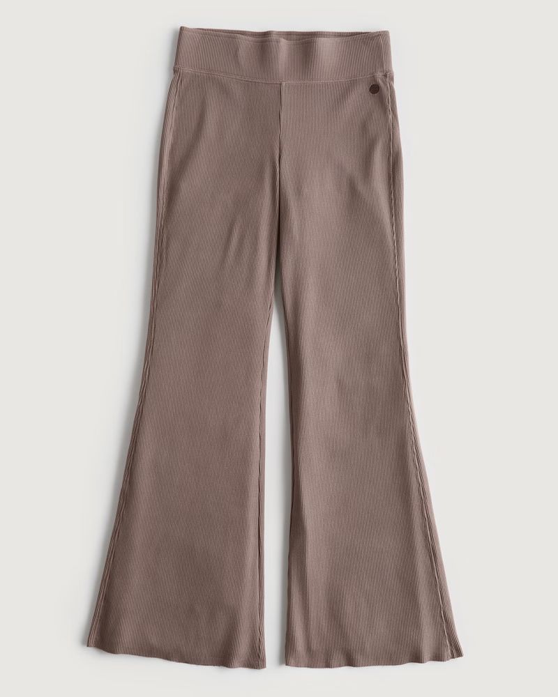 Women's Gilly Hicks Cozy Micro Waffle Kick Flare Pants | Women's Sleepwear & Loungewear | Hollist... | Hollister (US)