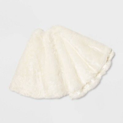 Faux Fur Tree Skirt White - Wondershop&#8482; | Target