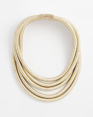 Gold Tone Coil Collar Necklace | Chico's