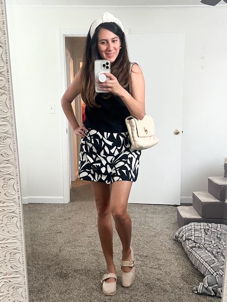 REPOST: I am sharing this skort from Target because it is so popular. It really is too cute to pass up! Linen outfits are such a vibe this season! It colors in other brown too! Great for summer and fall 🤎 Get the details here BrandiKimberlyStyle summer style, summer outfit, spring outfit, linen tops, linen skorts 

#LTKStyleTip #LTKOver40
