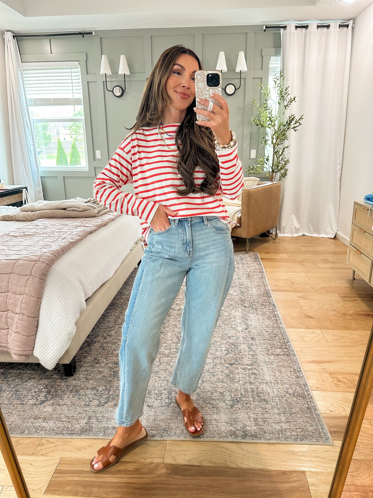 Obsessed with this barrel jean look! Old navy, sale, spring outfit, jeans.

#LTKStyleTip #LTKSeasonal #LTKSaleAlert