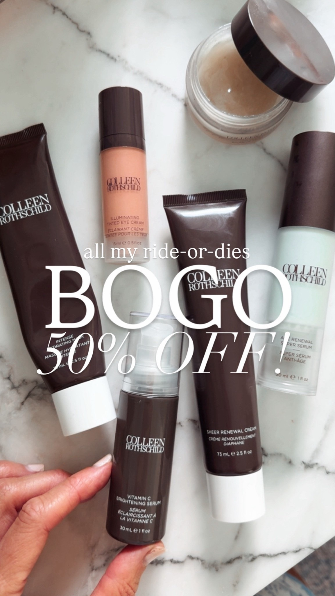 BOGO 50% OFF with a skincare favorite! Been using these products for over a decade and love them just as much as when I first started using CR products. 
@Colleen Rothschild #CRPartner

#LTKootd #LTKgrwm #LTKOver40