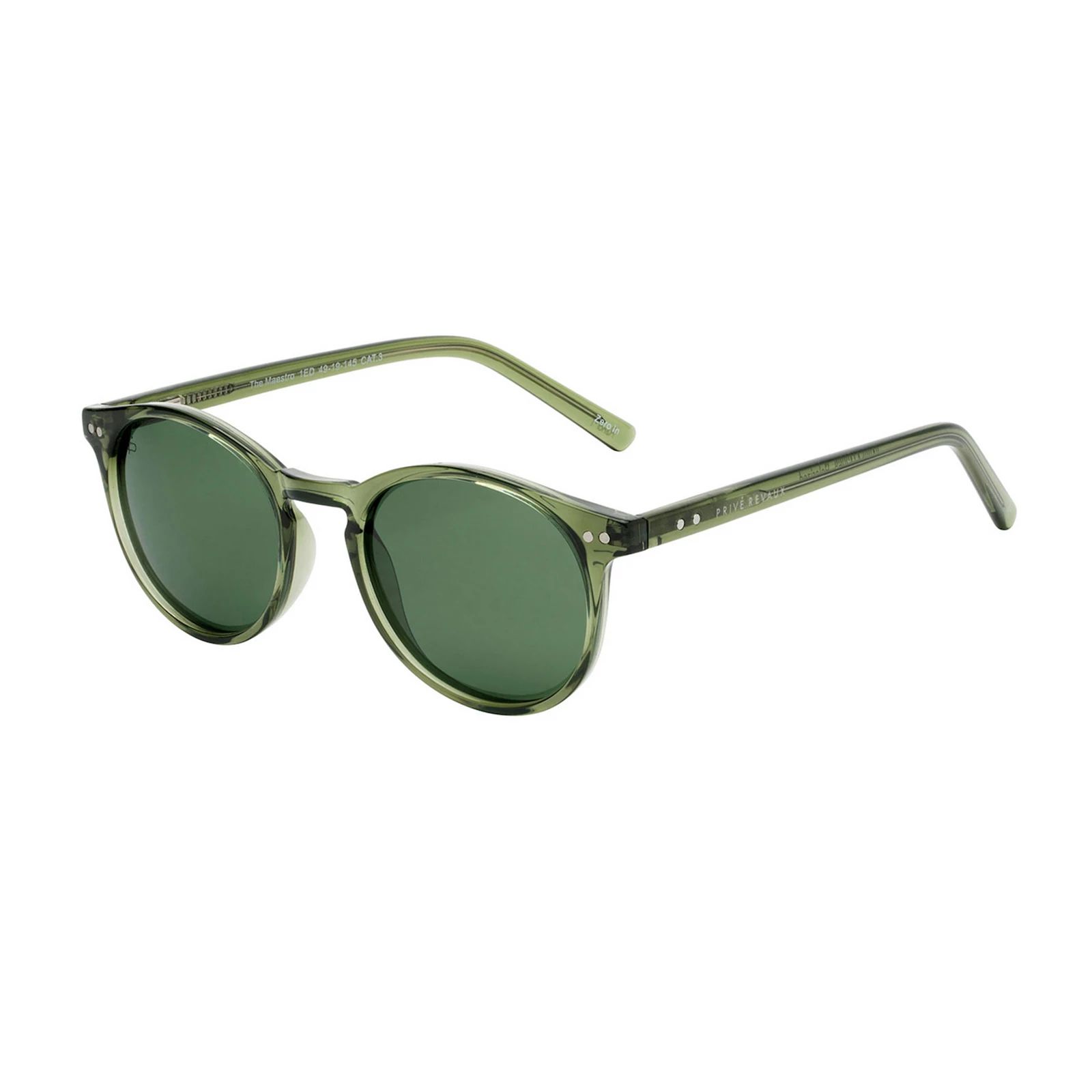 Privé Revaux The Maestro Sun X 52mm Round Sunglasses, Med Green | Kohl's