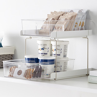 Everything Organizer® 2-Drawer Cabinet Organizer Clear/White | The Container Store